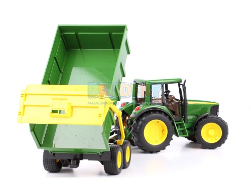 traktor dla dzieci z przyczepią John Deere
