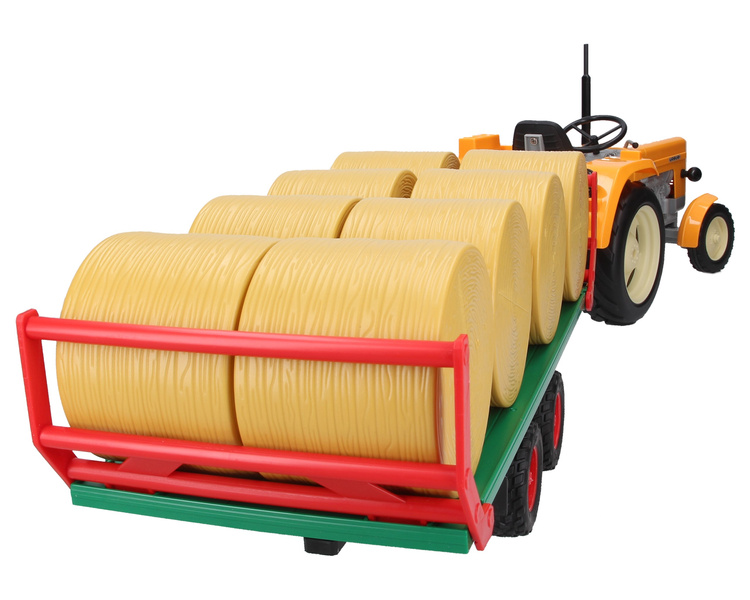 Ursus C-360 żółty + przyczepa do wywozu balotów Bruder 02220