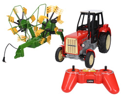 Zestaw zdalnie sterowany Ursus C-360 + zgrabiarka zdalnie sterowana Double Eagle