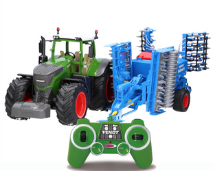 Traktor zdalnie sterowany Fendt 1050 Vario RC z agregatem uprawowym Lemken