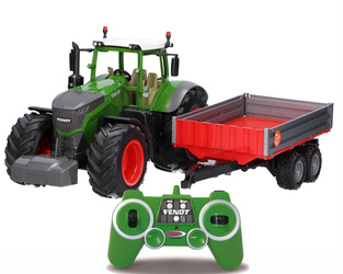 Traktor zdalnie sterowany Fendt 1050 Vario RC z przyczepą Bruder 02019