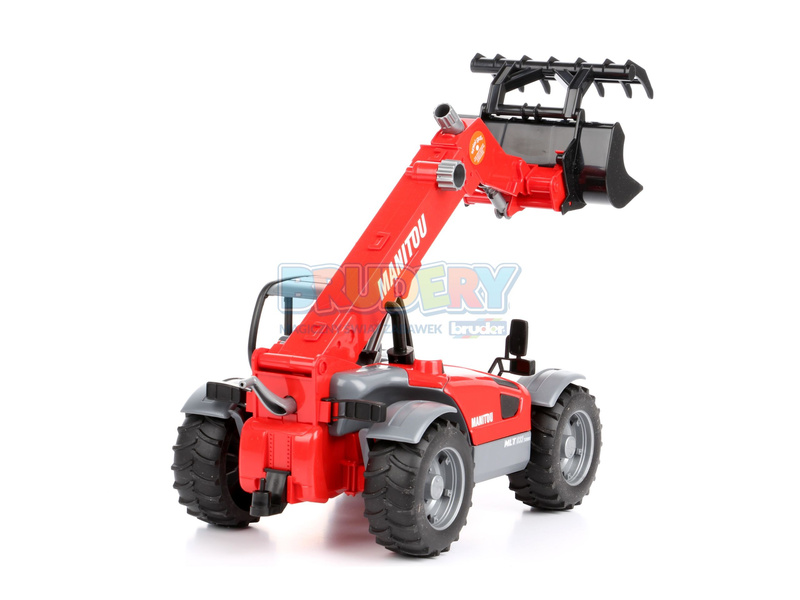 Zestaw Bruder ładowarka Manitou 02125 + chwytak do balotów 02332