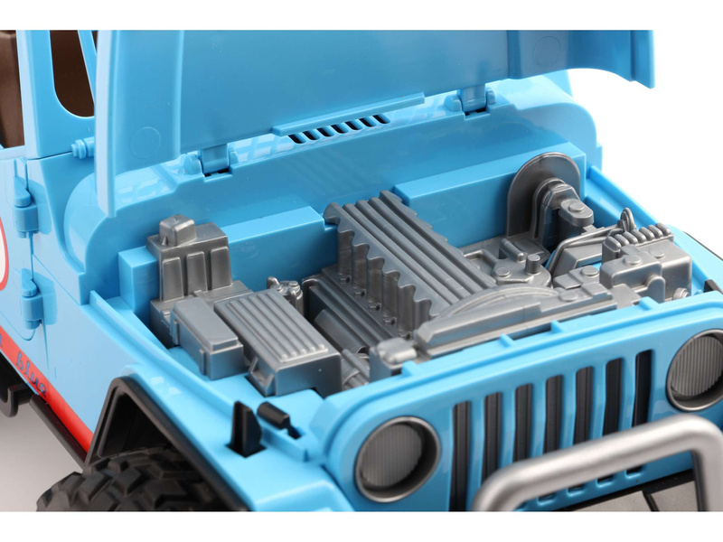 Bruder 02541 Jeep Cross Racer niebieski z kierowcą