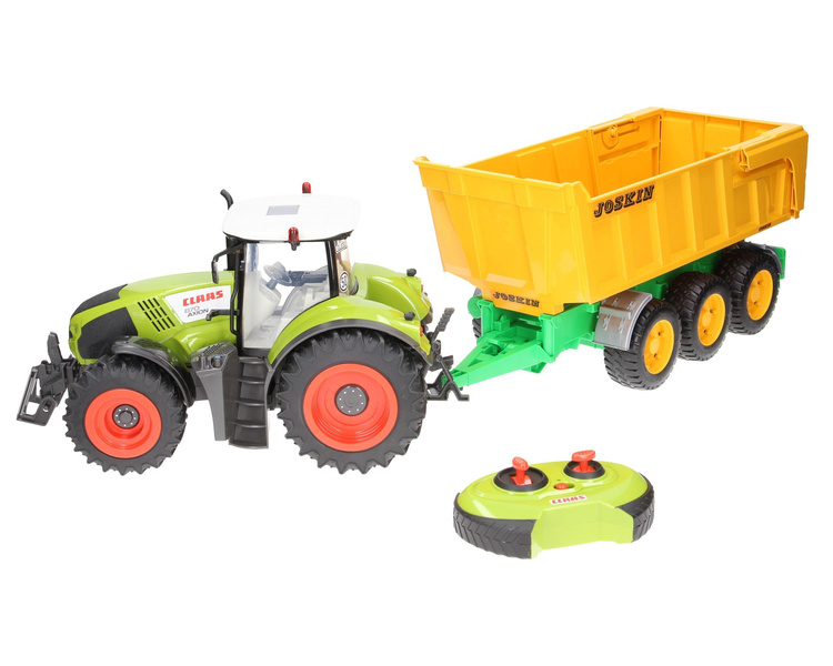 Zestaw traktor Claas zdalnie sterowany z przyczepą Joskin Bruder