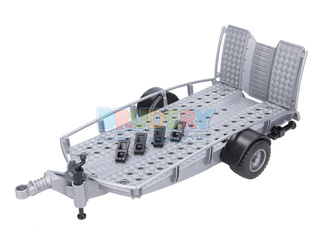 Bruder 42926 przyczepa z najazdami do Land Rover i RAM