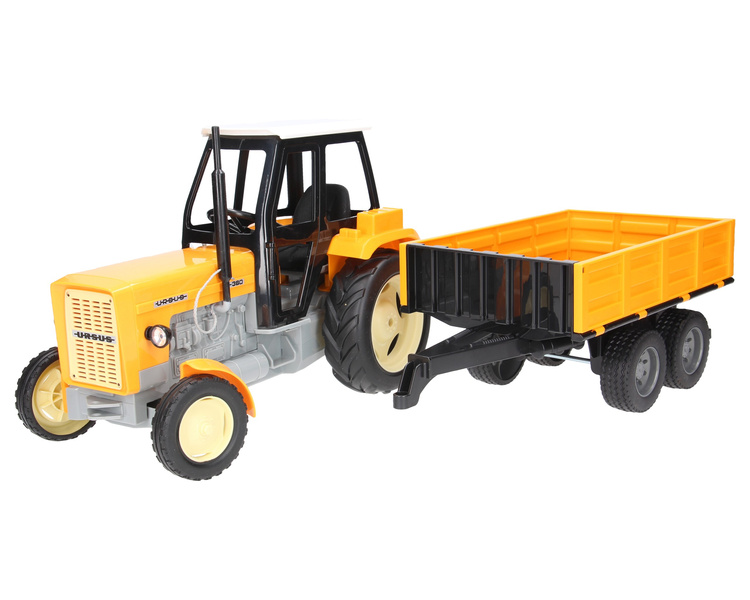 Traktor Ursus C-360 żółty Double Eagle E239 z przyczepą