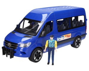 Bruder 02681 Mercedes Sprinter Bus niebieski Bruder z figurką kierowcy