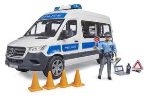 Bruder 02683 Mercedes Sprinter Policja z figurką policjanta