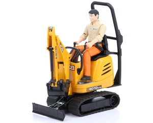 Bruder 62002 bWorld minikoparka JCB z figurką