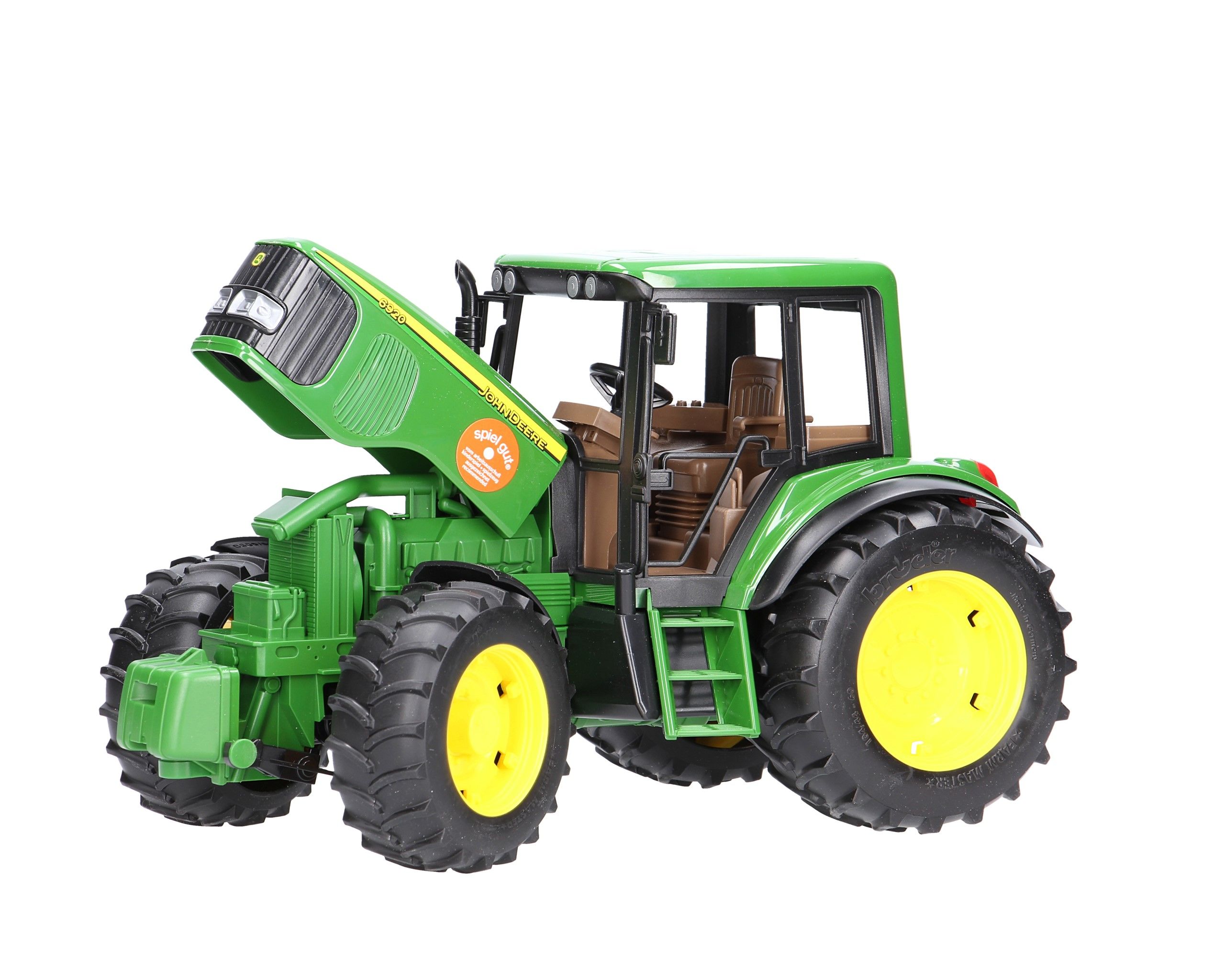 BRUDER 02057 traktor John Deere z przyczepą