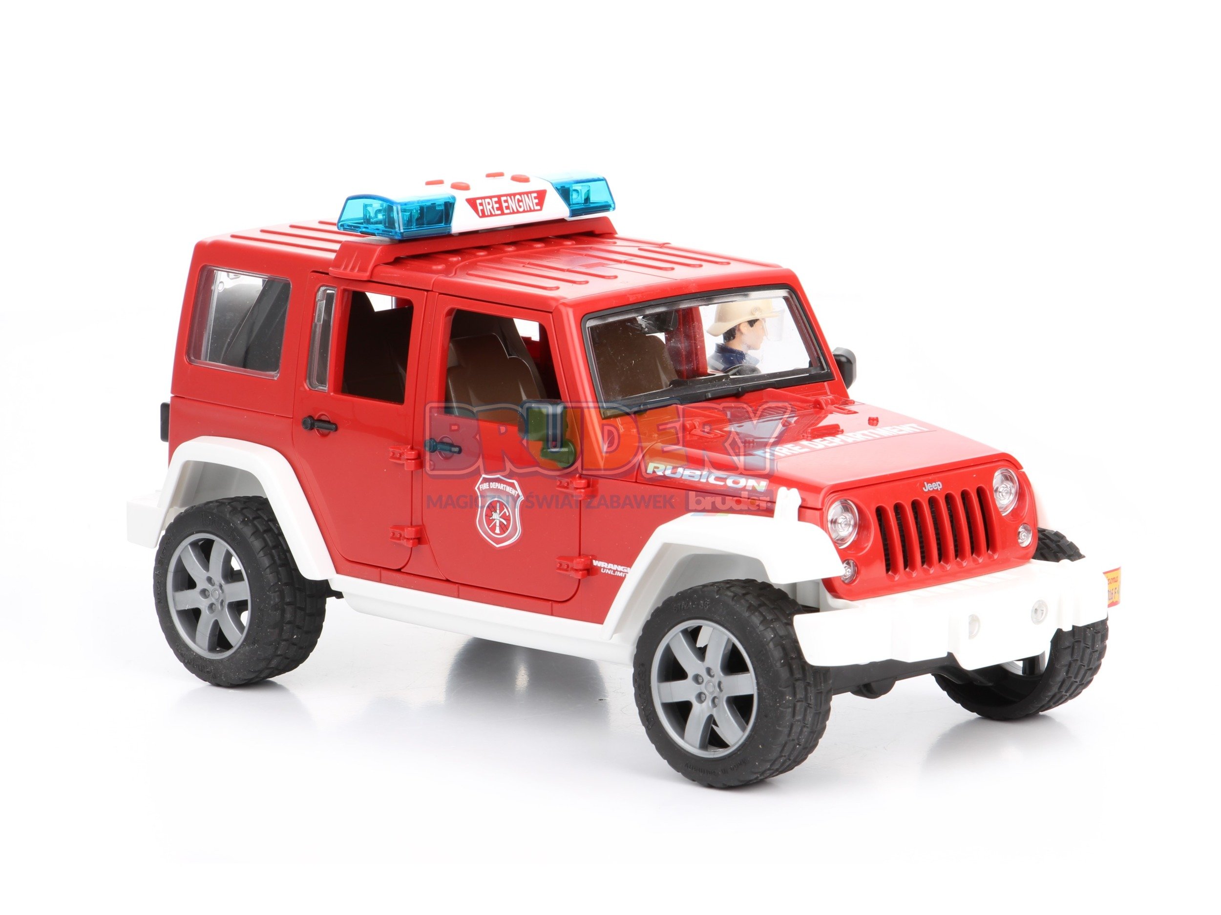 Bruder 02528 Jeep Wrangler straż pożarna z figurką