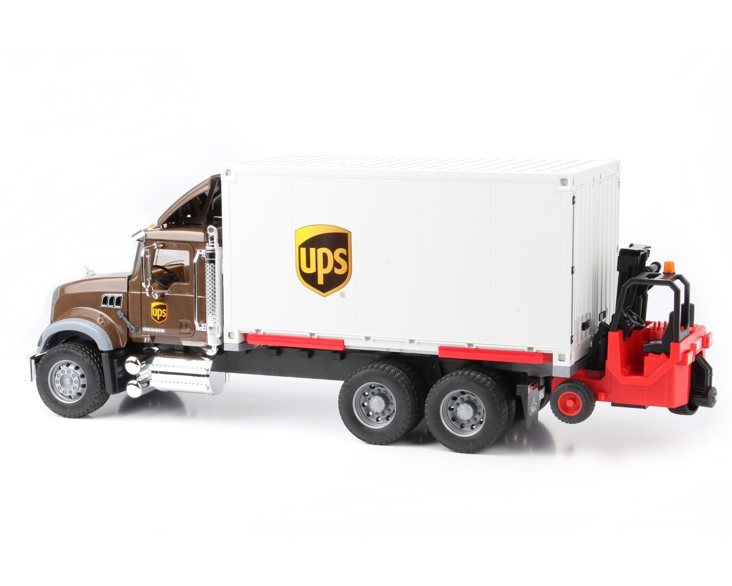 Bruder 02828 ciężarówka MACK UPS z paleciakiem