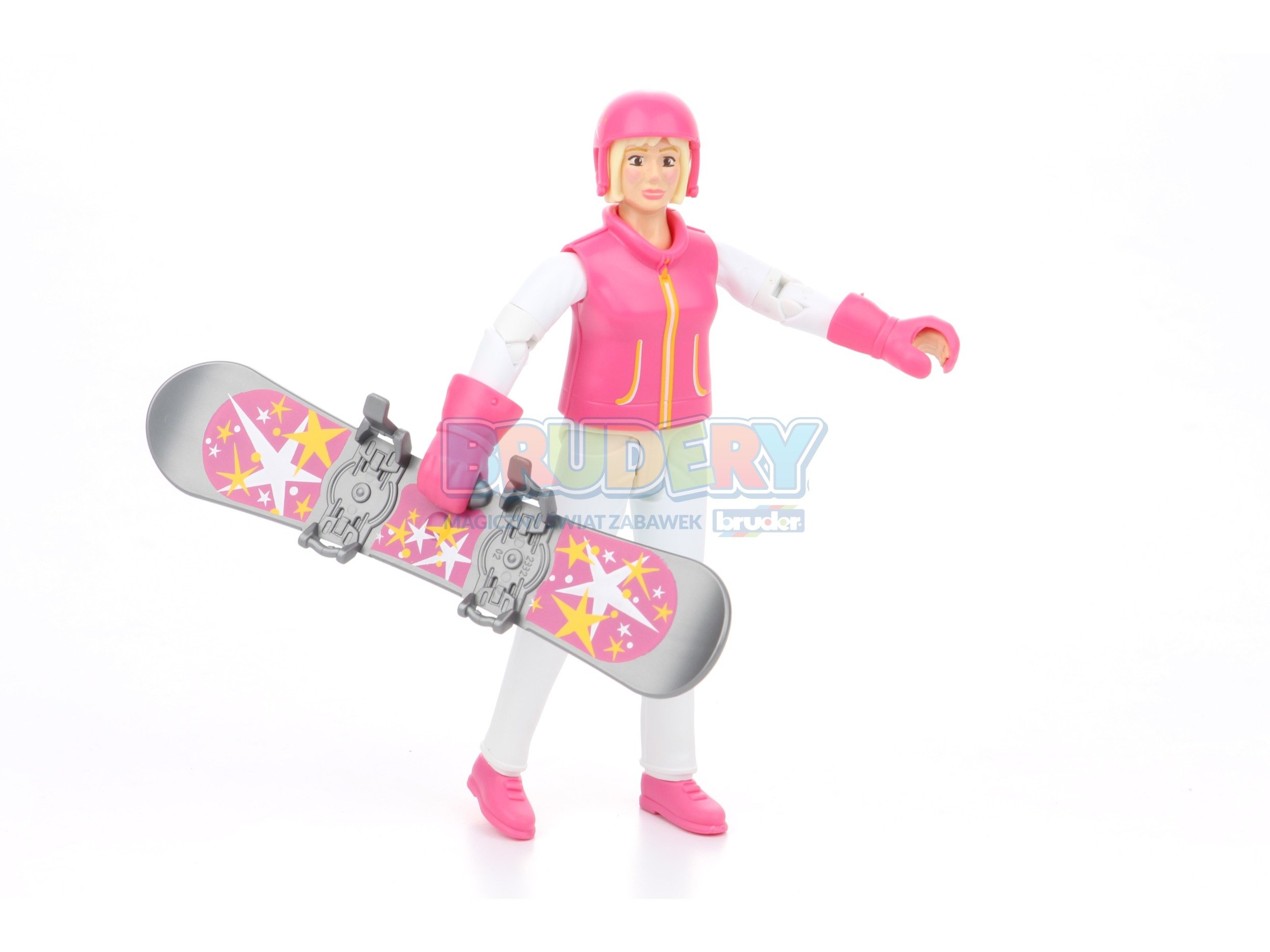 Bruder 60420 bWorld figurka kobiety na snowboardzie