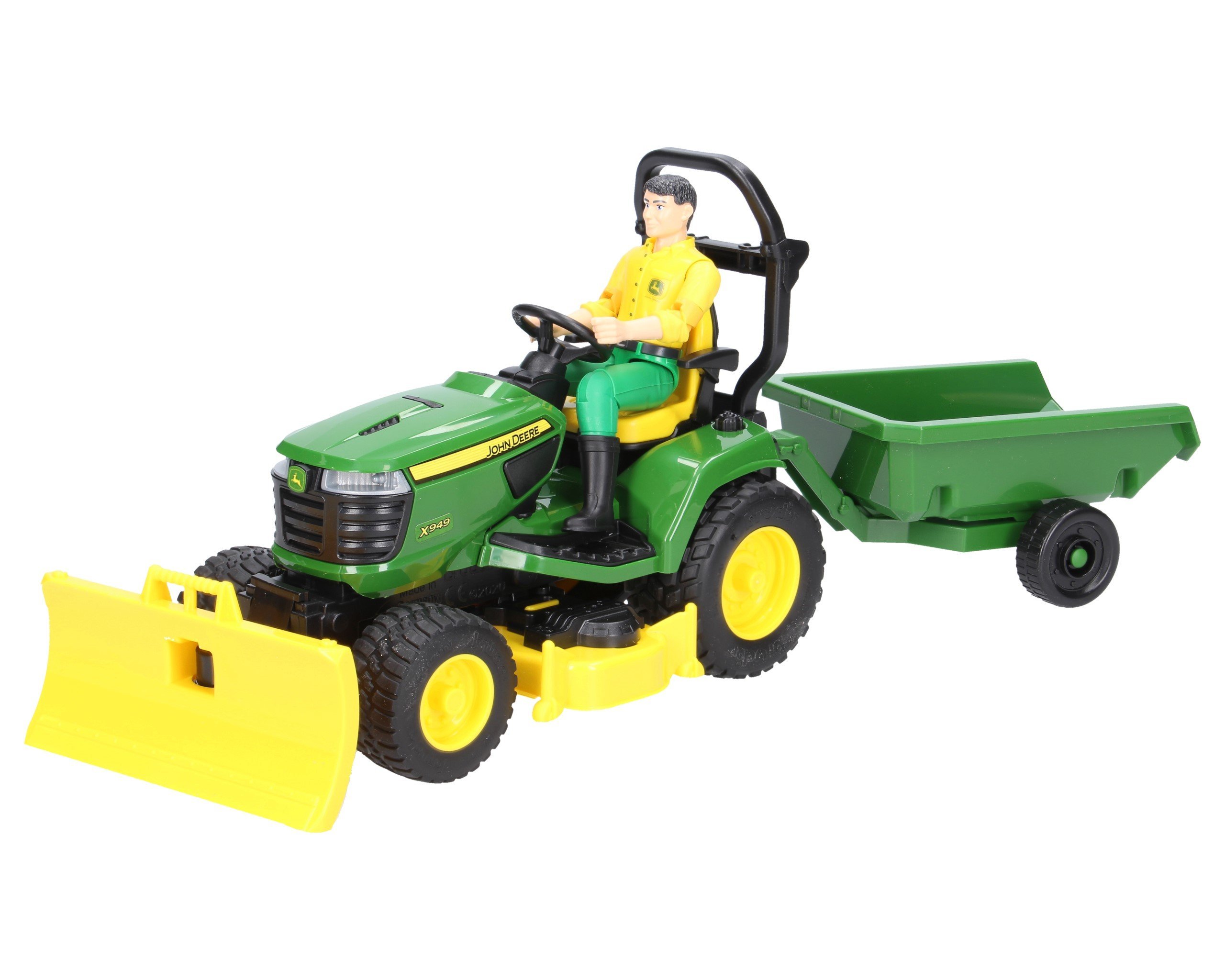 Bruder 62104 kosiarka samojezdna traktorek z  figurka ogrodnika 