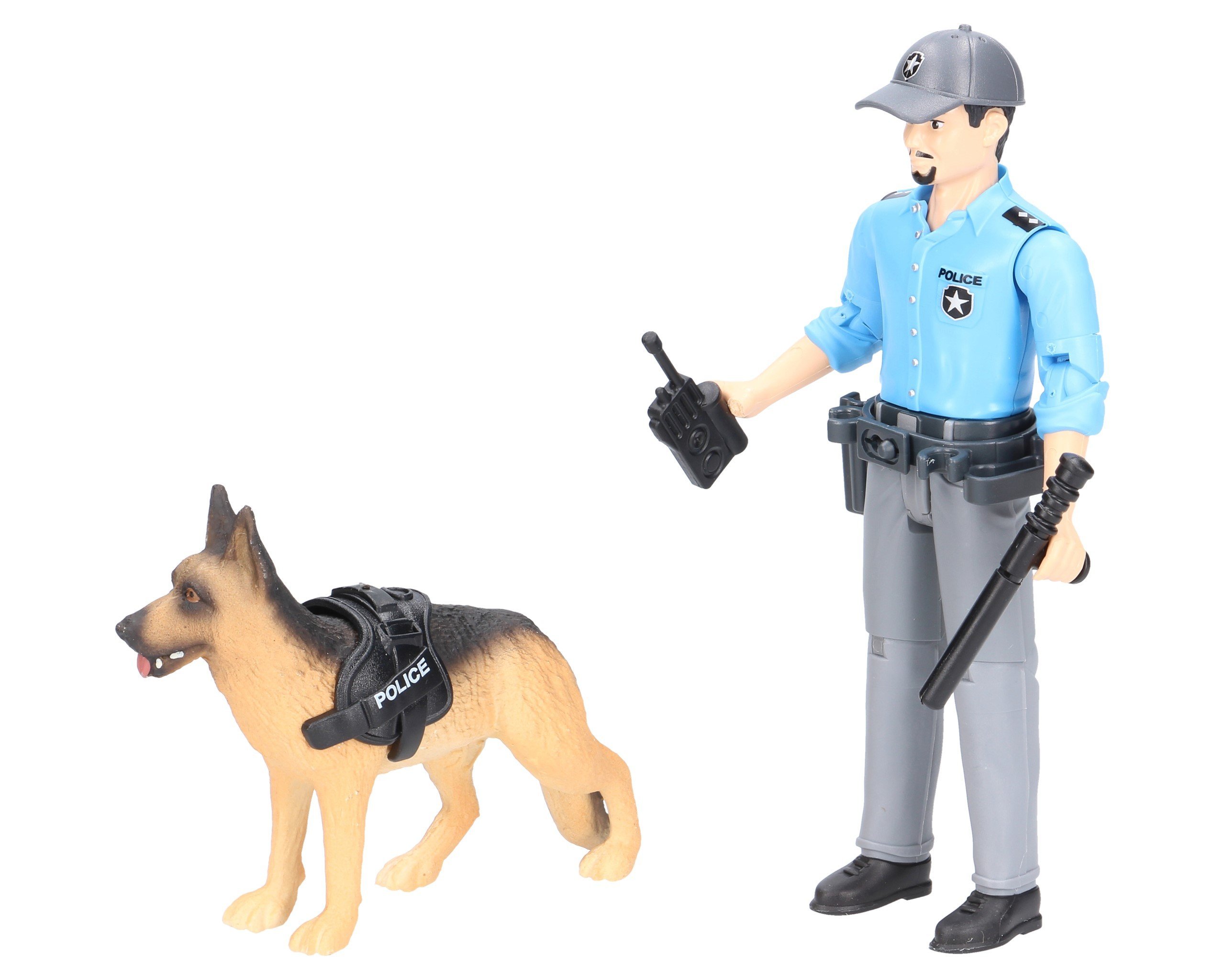 Bruder 62150 Figurka policjanta z psem i ekwipunkiem