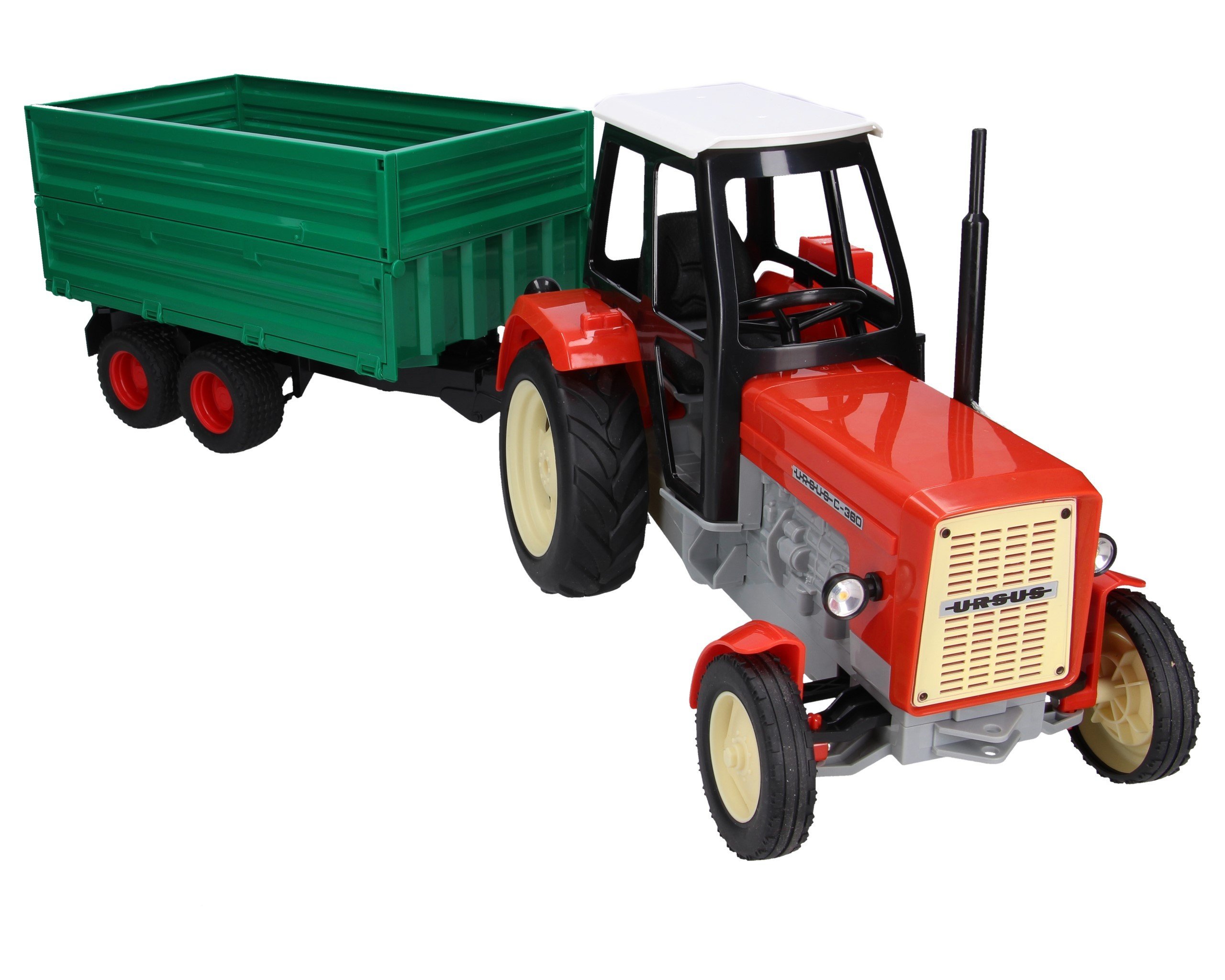 Zestaw traktor Ursus X02-E357+ przyczepa wywrotka 02010 Bruder | Zabawki  dla chłopców Brudery