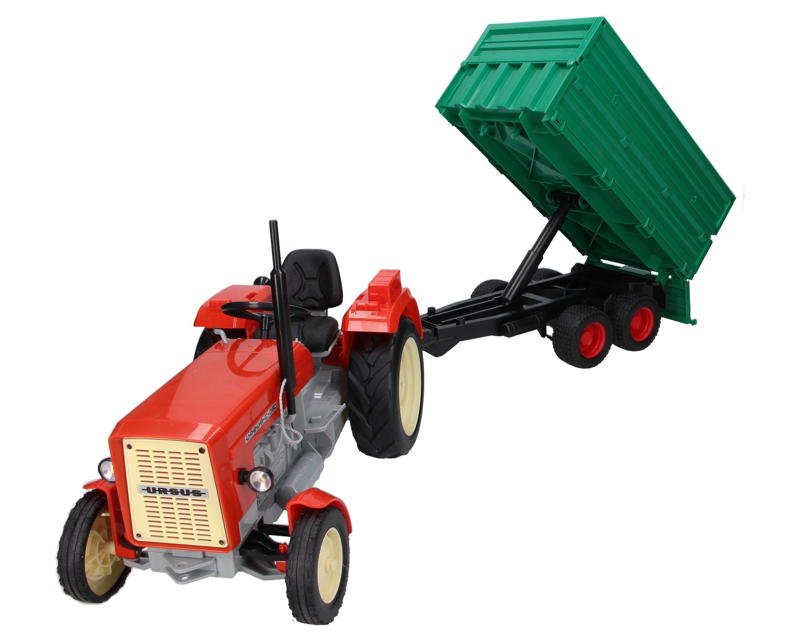 Zestaw traktor Ursus X02-E357+ przyczepa wywrotka 02010 Bruder | Zabawki  dla chłopców Brudery