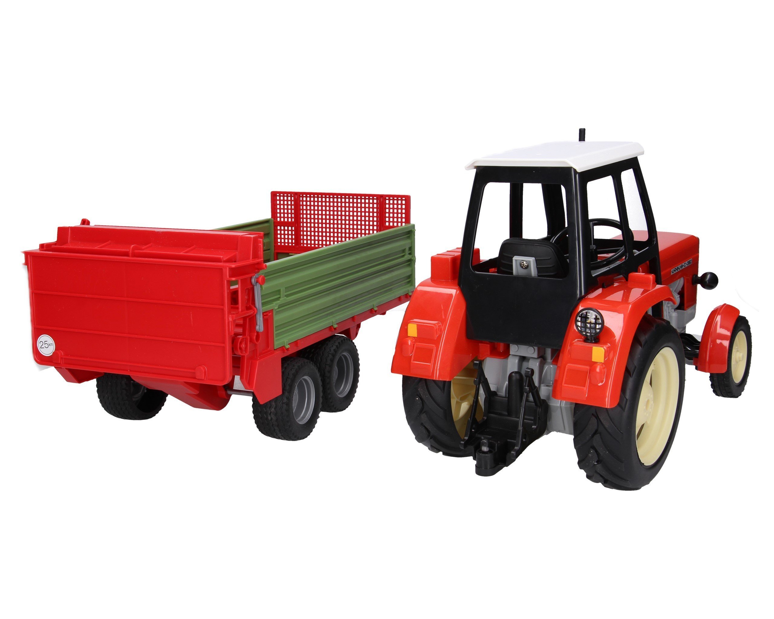 Zestaw traktor Ursus X02-E357+ rozrzutnik 02209 Bruder