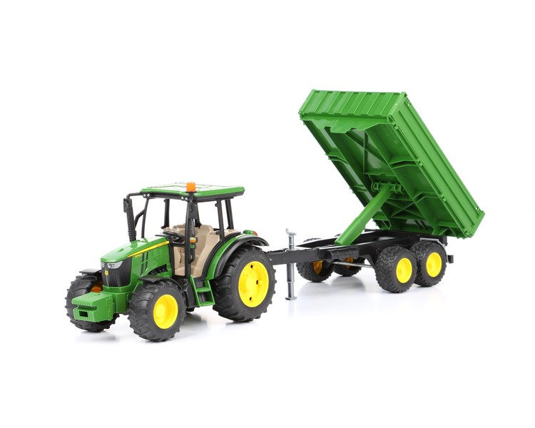 Bruder 02108 traktor John Deere z przyczepą