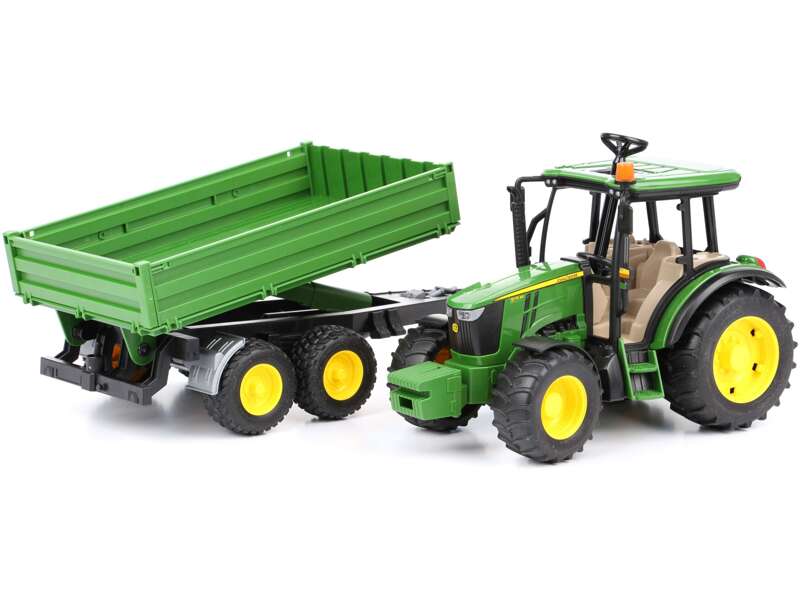 Bruder 02108 traktor John Deere z przyczepą