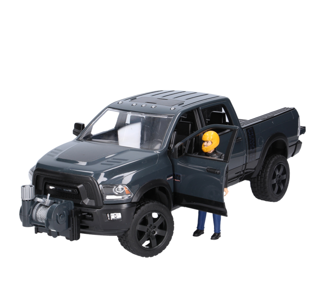 Bruder 02504 Dodge RAM2500 z lawetą i autem Roadster Racing Team