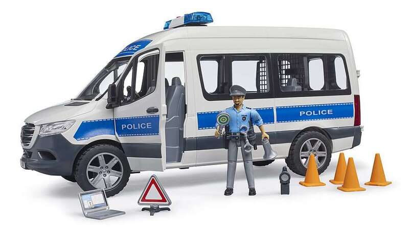 Bruder 02683 Mercedes Sprinter Policja z figurką policjanta