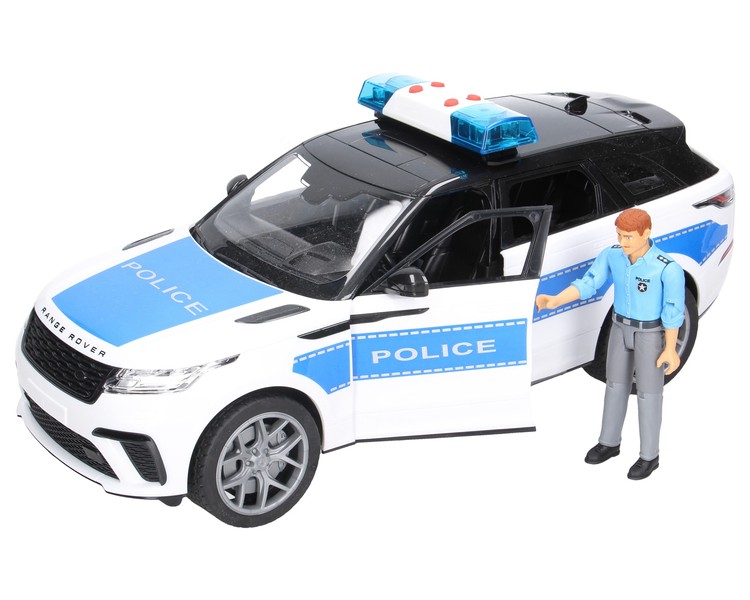 Bruder 02890 Range Rover Velar z figurką policjanta