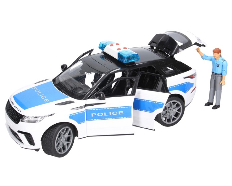 Bruder 02890 Range Rover Velar z figurką policjanta