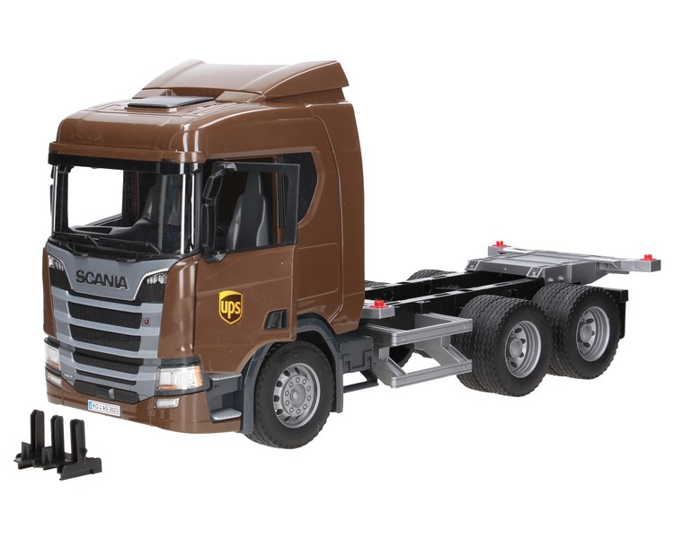 Bruder 03582 ciężarówka SCANIA UPS z paleciakiem