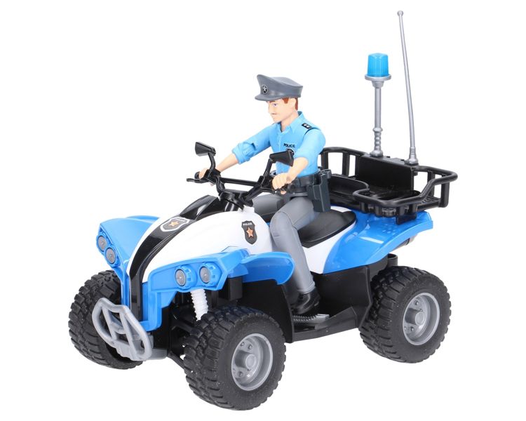 Bruder 63010 bWorld figurka policjanta na quadzie