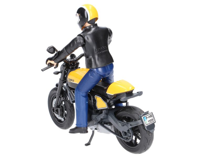 Bruder 63053 Motor Ducati Scrambler z figurką