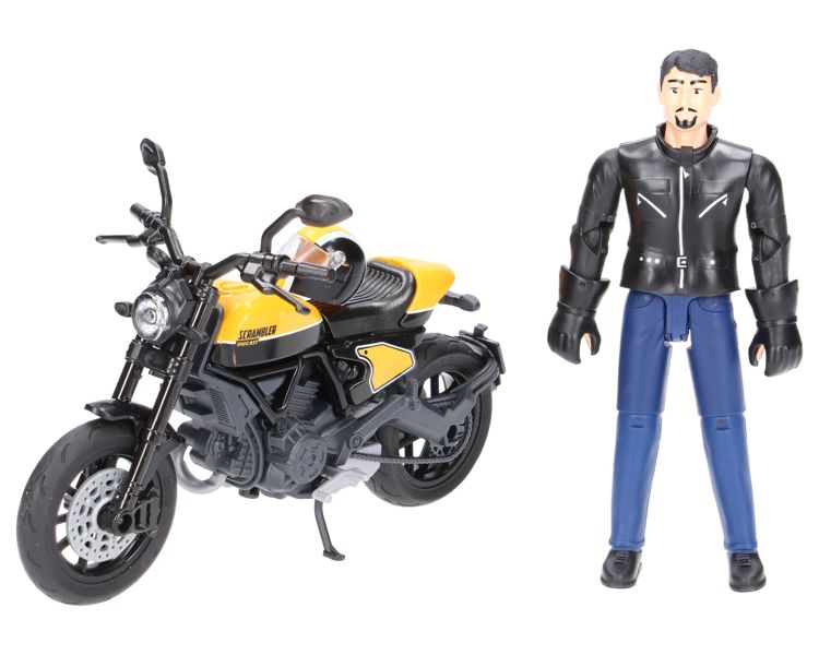 Bruder 63053 Motor Ducati Scrambler z figurką