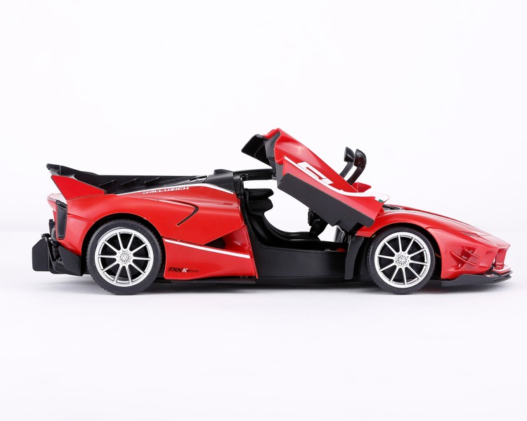 Zdalnie sterowany samochód Ferrari FXXK model do złożenia RASTAR 96900 R/C 1:18