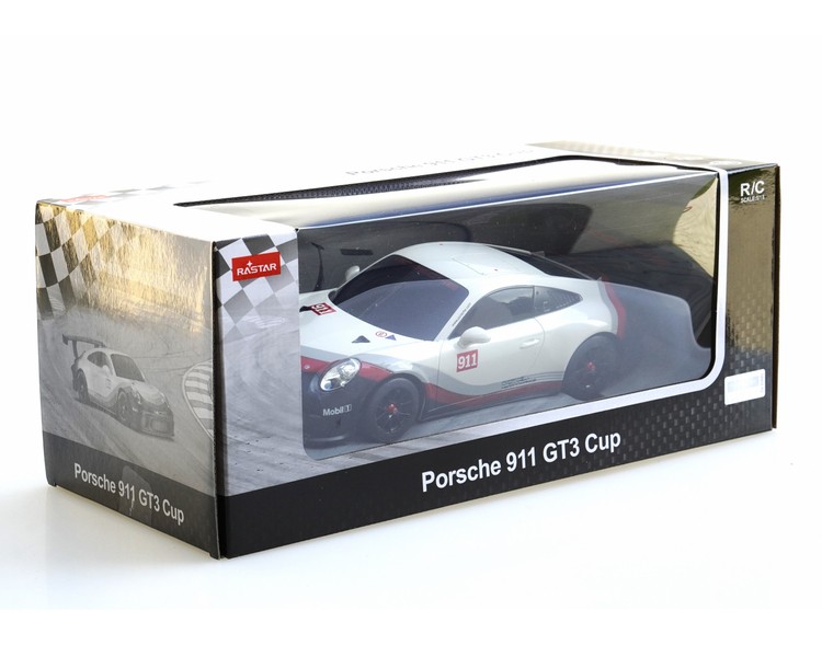 Zdalnie sterowany samochód Porsche 911 GT3 CUP 8 RASTAR 59400 R/C 1:18