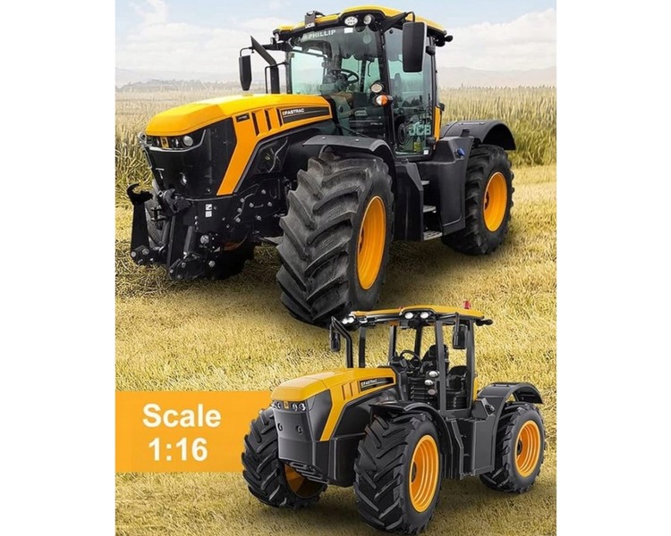 Zdalnie sterowany traktor JCB Fastrac z przyczepą 2,4GHz RTR Double Eagle E360