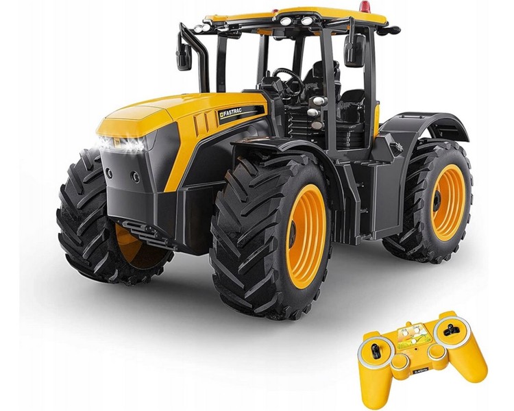 Zdalnie sterowany traktor JCB Fastrac z przyczepą 2,4GHz RTR Double Eagle E360