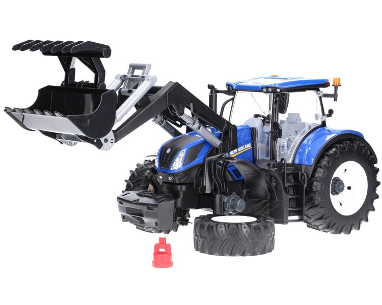 Zestaw Bruder traktor New Holland 03121 + chwytak do balotów 02332