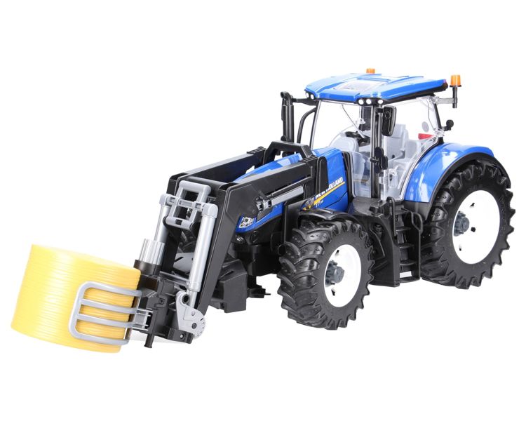 Zestaw Bruder traktor New Holland 03121 + chwytak do balotów 02332