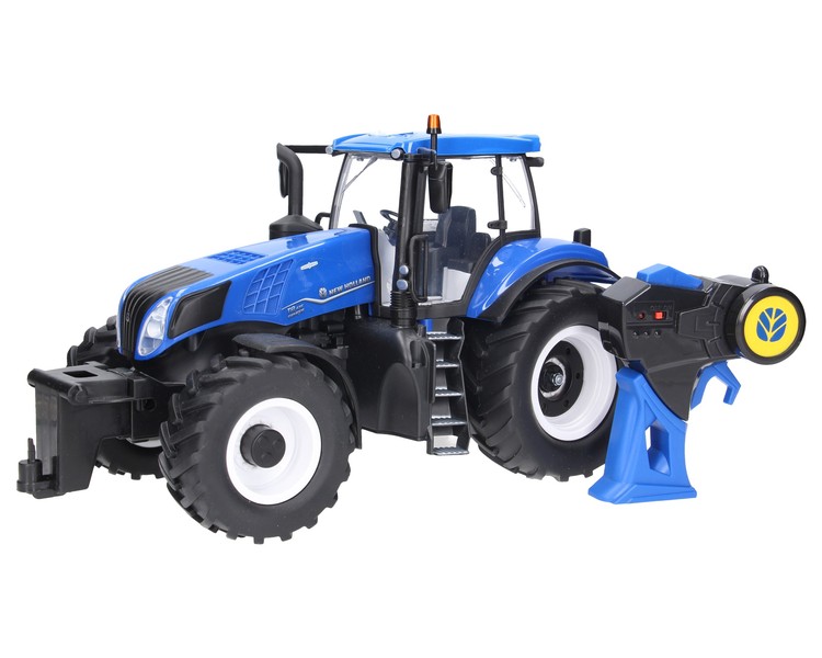 Zestaw traktor New Holland zdalnie sterowany z prasą do balotów Bruder