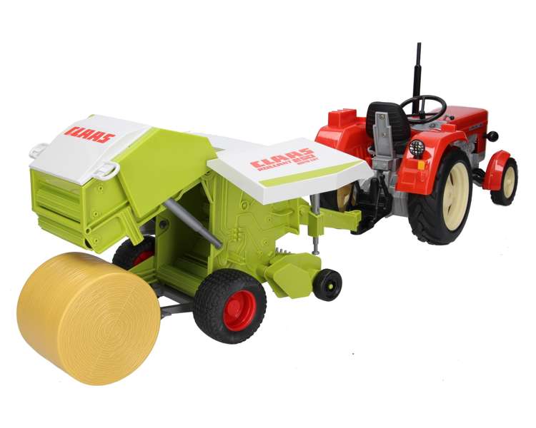 Zestaw traktor Ursus X02-E357+ prasa Claas 02121 Bruder