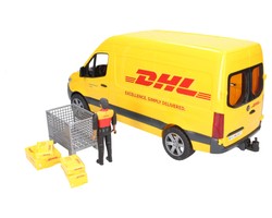 Bruder 02671 Mercedes Sprinter DHL z figurką kuriera i akcesoriami