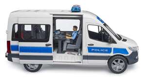 Bruder 02683 Mercedes Sprinter Policja z figurką policjanta