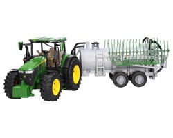 Bruder 03150 traktor John Deere 7R 350 + beczkowóz 02020 Fliegl