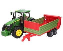 Bruder 03150 traktor John Deere 7R 350 + rozrzutnik 02209