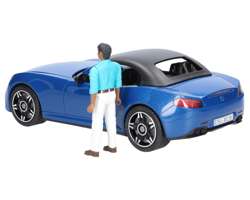 Bruder 03481 Auto Roadster niebieskie ze zdejmowanym dachem i figurką kierowcy